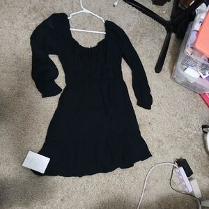 Hollister Black Long Sleeve Dress